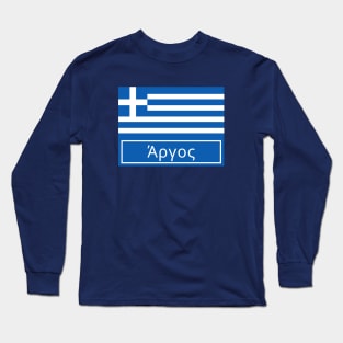 Argos Written in Greek Long Sleeve T-Shirt